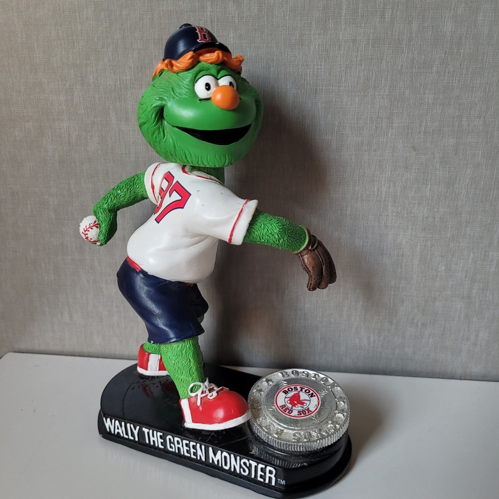 Boston Red Sox Bobblehead Wally The Green Monster Green MLB Mascot Collectible